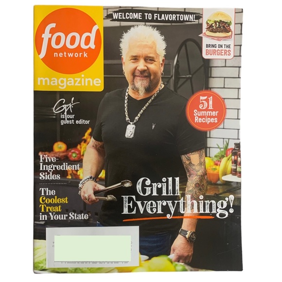 Food Network Accents Food Network Magazine July August 223 Guy